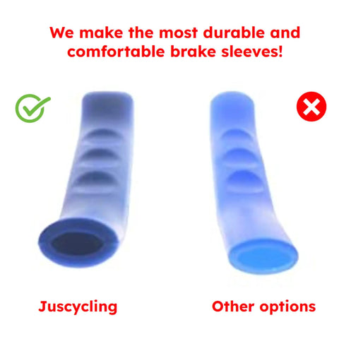 Comparison of Anti Slip Shock Absorbing Brake Handle Sleeve 2 Pack Silicone Cover For Universal Brake Levers in red and another option