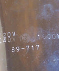 Image of Heavy Duty Pipe Band Heater Part 89 717 specifications for voltage and wattage details.