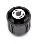 Heavy Duty Rear Motor Bushing Replacement For Tesla Model 3 And Model Y Clean Install Drivetrain Support Tight Fitment Smooth Ride Direct Drop In Vibration Control Real Deal Fix - close-up view of rubber-to-metal bushing.