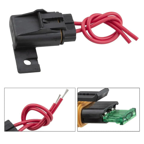 Six Pack Inline Fuse Holders 30 Amp Waterproof Blade Fuse Holder with Cover for Vehicles Boats Trucks Marine RVs