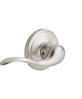 Dummy Door Lever For Interior Doors Left Handed Satin Nickel Non Turning Single Sided Push Pull Handle For Closets French Double Doors And Pantry With No Latch Or Lock No Fuss Easy Install Diy, satin nickel