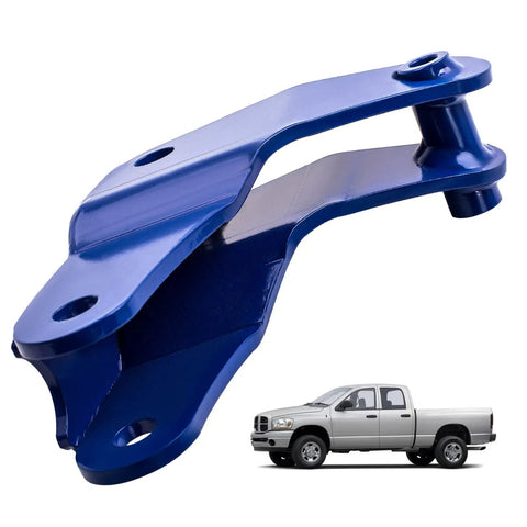 Track Bar Bracket for Dodge Ram 2500 3500 4x4 2003-2008 With 2.5 to 6 Inch Lift Panhard Bar Drop Relocation Kit to Improve Steering, blue steel bracket