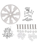 Mounting plate and hardware for Off Grid Wind Turbine Generator Kit With 5000W Windmill 8 Nylon Blades 12V 24V 48V Controller Hybrid Solar System