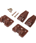 Center Mount Plastic Drawer Slides Replacement Parts With Screws For Dresser And Cabinet Drawers