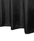 Black Fabric Shower Curtain Liner Lightweight Washable Cloth For Bathroom With Bottom Weight And Water Repellent Finish No Fuss Easy Care No PVC 72 By 72 Inches