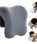 Ergonomic Memory Foam Headrest Pillow With Soft Polyester Spandex Cover Adjustable Neck And Back Support For Office Chairs