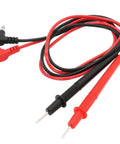Red and black Dual Banana Plug Multimeter Probe Leads Set 60cm 1000V rated with non-slip grips and 2mm probe tips