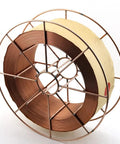 ER70S-6 Mild Steel MIG Welding Wire 0.035 Inch Diameter, 30 Pound Copper Coated Roll On 12 Inch Steel Spool, GMAW Shielded