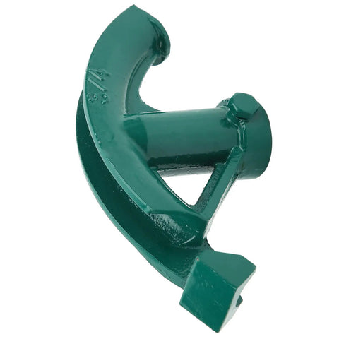 Heavy Duty 3/4 Inch Manual Pipe Bender For Galvanized And Aluminum Tubes showing a green cast iron bender for accurate bends.