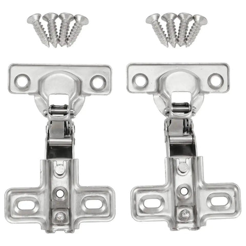Twenty Five Millimeter Soft Close Hydraulic Buffer Dampers Two Pack For Kitchen Cupboard Doors with included screws.