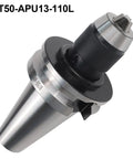 Beefed Up Heavy Duty CNC Drill Chuck Holder With Self Tightening System For BT30 BT40 BT50 Collets APU08 APU13 APU16 Adapters Hardened Steel Lathe Chuck Three Jaw Clamping System Milling Machine Upgrade For BT50 APU13 110L, BT50-APU13-110L