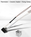 Image of 2 Pack 24V 48W Ceramic Heater With Thermistor For P1P And P1S 3D Printers High Temp 300C Fast Heat Up with fixing clip.