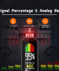 Handy Non Contact Voltage Tester With 3 Phase Rotation Indicator And Signal Percentage Display Rechargeable AC Electrical Detector Pen, front view