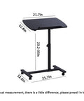 Smooth Operator Height Adjusting Overbed Table Rolling Desktop Stand Up Computer Workstation with adjustable height 23.2-35 inches