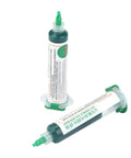 Two Pack UV Solder Mask Ink Set For Electronics, Pro-Grade Light Curing Solder Mask Ink displayed in green syringes
