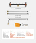 16 Inch Pressure Washer Undercarriage Cleaner Kit With 4000 PSI Stainless Steel Surface Cleaner, Adjustable Angle