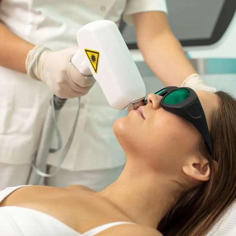 Professional IPL Laser Safety Glasses Serving Up Battle Ready Eye Coverage For Hair Removal And Cosmetology Sessions Built Different With Shatterproof Polycarbonate Optics And Full Spectrum Light Shields during treatment.