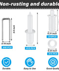 Bulletproof Plantation Shutter Repair Kit Featuring 85 Piece Hardware Collection components including pins and staples with sizes.