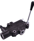 Four Way Three Position Hydraulic Control Valve For Log Splitters, 25 GPM At 2750 PSI, Auto Return Detent Lever, side view