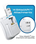 Must-Have World Travel Universal Power Adapter Kit With 2 USA Outlets, USB-A, USB-C, PD 35W USB-C Port, And USB-C Cable; 14 attachments