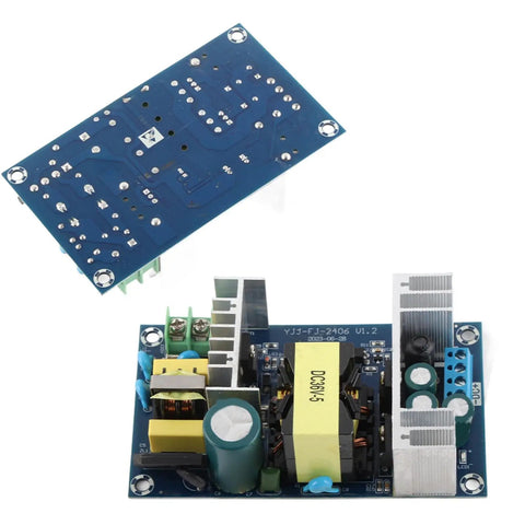 Beefy 180W Industrial Switching Power Supply Module From AC To DC 36V 5A Output, Wide 100-240V Input, Rugged Heavy Duty Power Board With Safe, Reliable Performance And Multiple Protections. Blue PCB with heatsinks and terminals