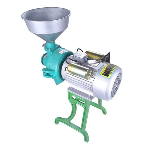 Beefy 3000W Powerhouse Commercial Grain Mill And Flour Grinder With 2800 RPM Dry And Wet Grinding Large Funnel Feed Industrial Machine