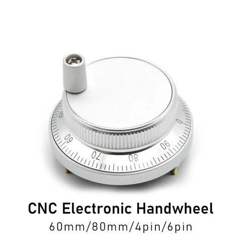 Pulser Handwheel 5V 6Pin Pulse Generator Hand Wheel 60mm Rotary Encoder 100 PPR Manual Pulse Controller Pro Grade