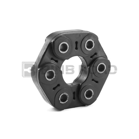Heavy Duty Drive Shaft Flex Joint Replacement For BMW 328i 428i 528i 530i X3 X5 X6 E46 F10 close-up view showing durable rubber construction.