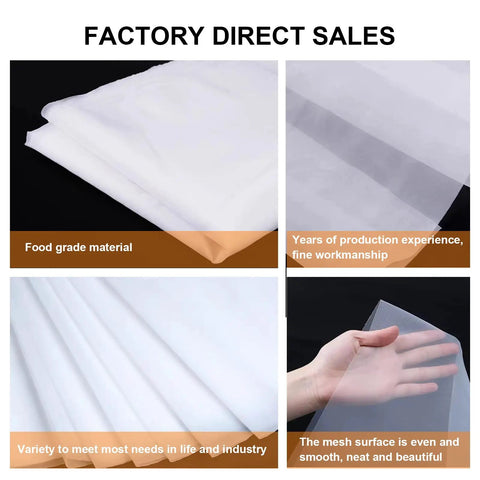 Pro Grade Food Grade Nylon Filter Mesh Fabric 39.3 By 78.7 Inches With Ultra Fine Mesh Options 60 80 100 200 300 400 500