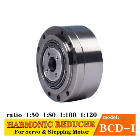 Next Level Precision Flat Type Harmonic Drive Reducer Gearbox HST14 17 20 25 32 Series, compact steel housing for servo motors.
