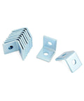 10 Pack Heavy Duty L Shaped Connector Brackets With Two Holes For Standard One And Five Eighths Inch Strut Channels, electrogalvanized steel