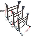 Heavy Duty Adjustable Height Roller Stands Rock Solid Conveyor Support Legs For Table Saws And Woodworking Shops, stainless steel, adjustable from 60-150cm.