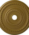 Cole Ceiling Medallion Gold Finish, 25-3/8 in Outer Diameter, 9-1/8 in Canopy, 3-3/8 in Inner Diameter, 1-3/8 in Projection, Hand Painted Detail