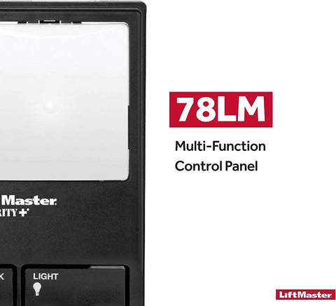 Multi Function Garage Wall Control 78LM Replacement For Chamberlain Indoor Wall Console close-up with LiftMaster logo