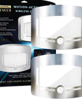 Motion Sensor Wireless Lights Two Pack Hands Free Wave Activated Touchless Dimming Wall Lights And Closet And Stair Lights