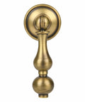Antique Brass Cabinet Drop Pulls 6 Pack Solid Brass Dresser Drawer Knobs With Backplates For Cabinets Wardrobes Cupboards Bedroom And Bathroom