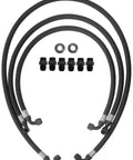Duramax 6.6L Transmission Cooler Line For 06-10 GM LLY LBZ LMM Allison Black Beefed-Up Replacement With OEM-Grade Fittings Durable Tubing Ideal For Towing Hauling And Daily Driving, 6-line kit