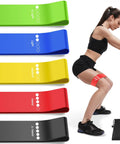 Multicolor Resistance Bands Set With Five Levels For Home Gym And Outdoor Workouts Non Slip Latex Exercise Bands For Leg Strength Glute Tone Up Yoga And Full Body Fitness Training
