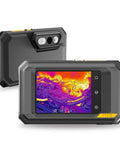Dual-Lens WiFi Heat Cam With AI Upscale To 640x480 UIRA-IR 2MP Visual Sensor Five Modes Visual Thermal Fusion PIP Blending 25 Hz Frame Rate For Smooth Footage And Hidden Detail Detection, front and rear views
