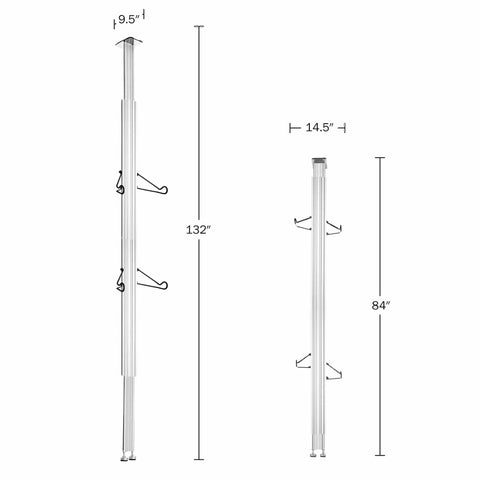 Aluminum Ceiling Bike Rack With Adjustable Height Mount For Two Bikes Heavy Duty Garage Storage And Display Stand dimensions
