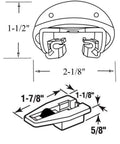Heavy Duty Replacement Drawer Glides Rite Trak Ii Style Complete Kit hardware dimensions and details illustration