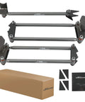 Universal Parallel Four Link Kit With Panhard Bar For Trucks Classic Cars Rat Rods And Hot Rods Rear Suspension Links For Street Ready Frame Rails Clearance Silver Gray, steel 24-inch bars