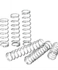 10 Piece Stainless Steel Compression Springs Set with 1.2mm wire diameter, 8mm outer diameter, 35mm free length for DIY repairs.