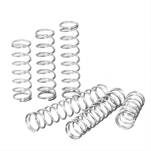 10 Piece Stainless Steel Compression Springs Set with 1.2mm wire diameter, 8mm outer diameter, 35mm free length for DIY repairs.