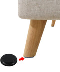 Furniture leg with 20 Pack Round Furniture Sliders 1.5 Inch Self Adhesive Floor Protectors for Sofas, Tables, and Heavy Furniture PTFE Rubber Anti Scratch Coasters Cushioned Glide on Carpet and Hardwood Floors 7mm Thick in place.