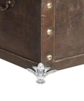 Wooden box corner with 20 Pack Vintage Silver Jewelry Box Legs Zinc Alloy With Screws Easy To Install For Wooden Jewelry Boxes And Wood Cases Durable Furniture Feet For Retro Decor And Craft Projects DIY Friendly attached