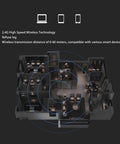 Floor plan showing wireless signal coverage, compatible with smart devices, using 2.4G high speed technology