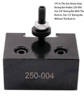Boring Bar Holder 250-004 from 7Pcs Wedge Type Quick Change Tool Post Set For Mini Lathe 6 To 9 Inch Swing Steel Construction