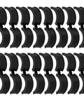 16 Pack Bicycle Handlebar Rubber Gaskets And Spacers 31.8 To 22.2 Or 25.4 Mm Non Slip Durable Adapter Kit arranged in rows
