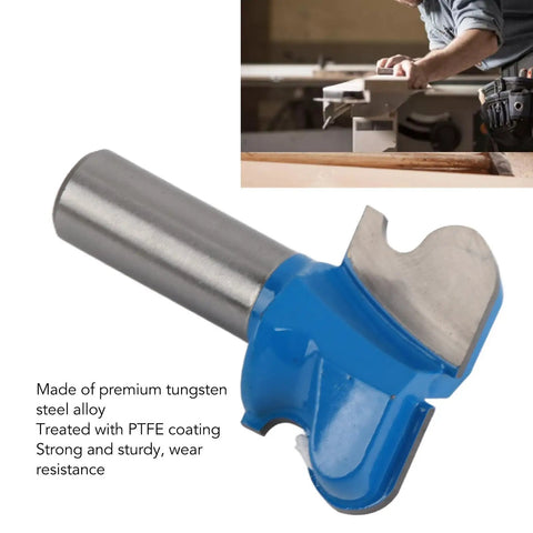 Heavy Duty 1/2 Inch Shank Drawer Pull Router Bit With Tungsten Steel And PTFE Coating for precise wood carving.